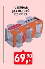 Üsküdar Çay Bardağı 120 Cc 6'Lı