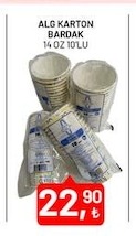 Alg Karton Bardak 14 Oz 10Lu