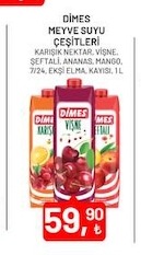 Dimes Meyve Suyu Çeşitleri