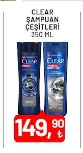 Clear Erkek Şampuan Çeşitleri 350 Ml