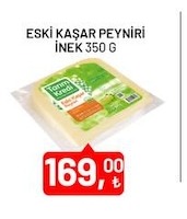 Türk Gıdası Eski Kaşar Peyniri İnek 350G
