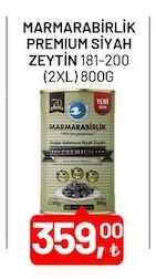 Marmarabirlik Premium Siyah Zeytin 800G