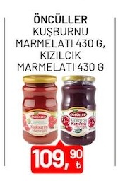 Öncüler Kuşburnu Marmelatı 430G, Kızılcık Marmelatı 430G