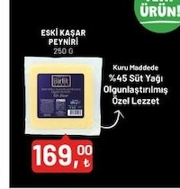 Eski Kaşar Peyniri 250G