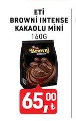 Eti Browni Intense Kakaolu Mini 160 G