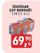 Üsküdar Çay Bardağı 120 Cc 6'Li