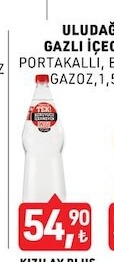 Uludağ Gazlı İçecek Portakallı, Efsane Gazoz, 1,5 L