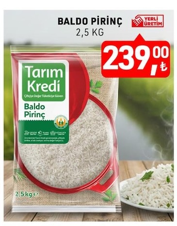 Baldo Pirinç 2,5 Kg