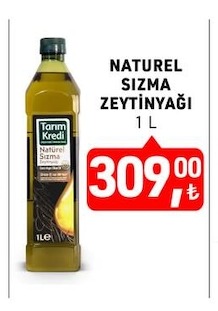 Tarm Kredi Naturel Sızma Zeytinyağı 1 L