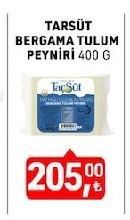 Tarsüt Bergama Tulum Peyniri 400 G