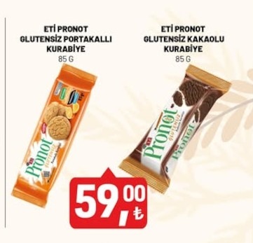 Eti Pronot Glutensiz Portakalli Kurabiye 85 G
