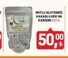 Mutlu Glutensiz Kakaolu Kek Un Karışımı 250 G