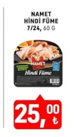 Namet Hindi Füme 7/24, 60 G