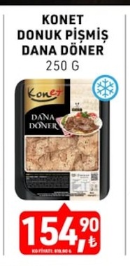 Konet Donuk Pişmiş Dana Döner 250 G