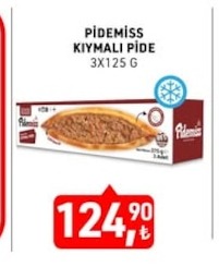Pidemiss Kıymalı Pide 3X125 G