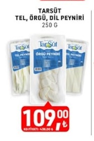 Tarsüt Tel, Örgü, Dil Peyniri 250 G