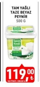Tam Yağlı Taze Beyaz Peynir 500G