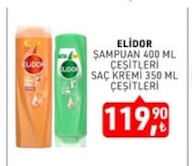 Elidor Şampuan 400 Ml Çeşitleri Saç Kremi 350 Ml Çeşitleri