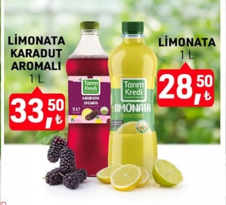 Limonata Karadut Aromalı 1L Limonata 1L