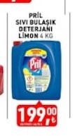Pril Sıvı Bulaşık Deterjanı Limon 4 Kg
