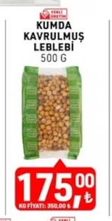 Kumda Kavrulmuş Leblebi 500 G