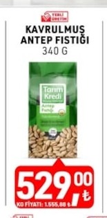 Kavrulmuş Antep Fıstığı 340 G