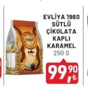 Evliya 1960 Sütlü Çikolata Kaplı Karamel 250 G