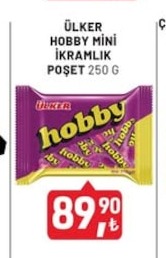 Ülker Hobby Mini İkramlık Poşet 250 G