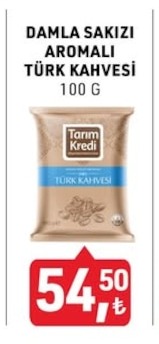 Damla Sakizi Aromali Türk Kahvesi 100 G