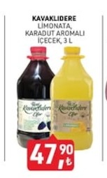 Kavaklidere Limonata, Karadut Aromali İçecek, 3 L