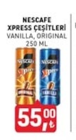 Nescafe Xpress Çeşitleri Vanilla, Original, 250 Ml