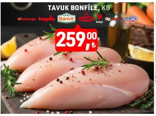 Tavuk Bonfile, Kg