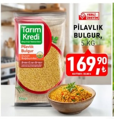 Tarim Kredi Pilavlik Bulgur 5Kg