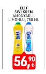 Elit Sivi Krem Amonyakli, Limonlu, 750 Ml