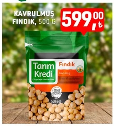 Kavrulmuş Fındık, 500 G