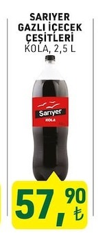 Sariyer Gazli İçecek Çeşitleri Kola 2,5 L