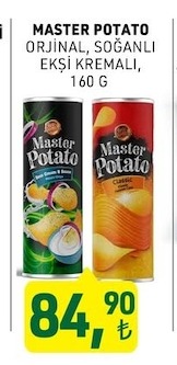 Master Potato Orjinal, Soğanli Ekşi Kremali 160 G