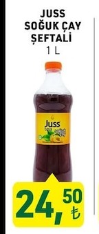 Juss Soguk Cay Seftali 1 L