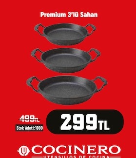 Cocinero Premium 3'Lü Sahan
