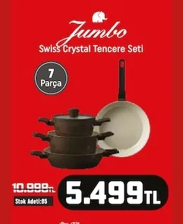 Jumbo Swiss Crystal Tencere Seti