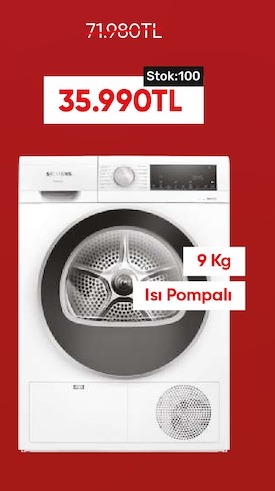 Siemens Kurutma Makinesi 9 Kg