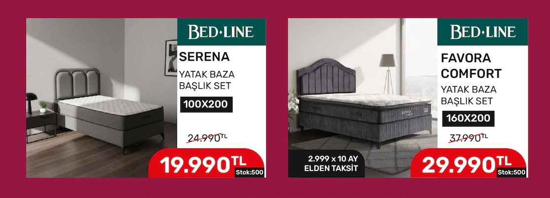 Penna Yatak Baza Başlık Set