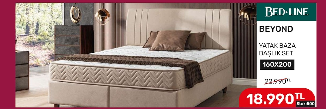 Serena Yatak Baza Başlık Set