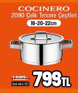 Cocınero 2090 Çelik Tencere Çeşitleri