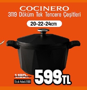 Cocınero 3119 Döküm Tek Tencere Çeşitleri