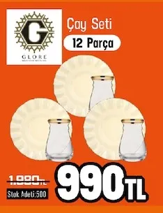 Glore Çay Seti 12 Parça