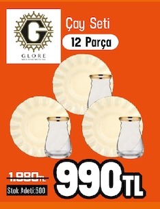 Glore Çay Seti 12 Parça