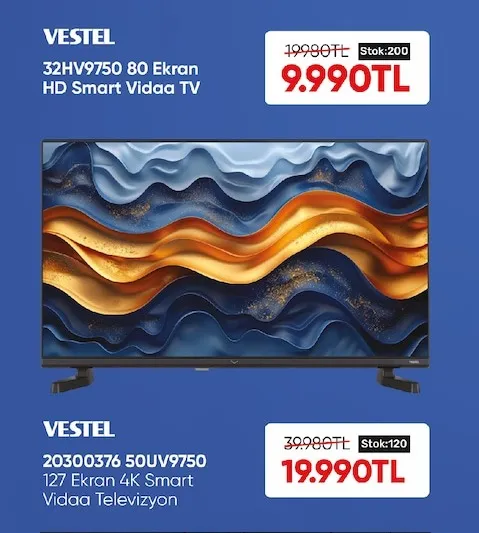 Vestel 32Hv9750 80 Ekran Hd Smart Vidaa Tv