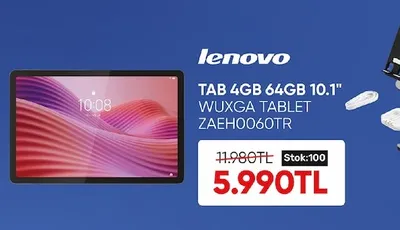 Lenovo Tab 4Gb 64Gb 10.1 Inç Wuxga Tablet