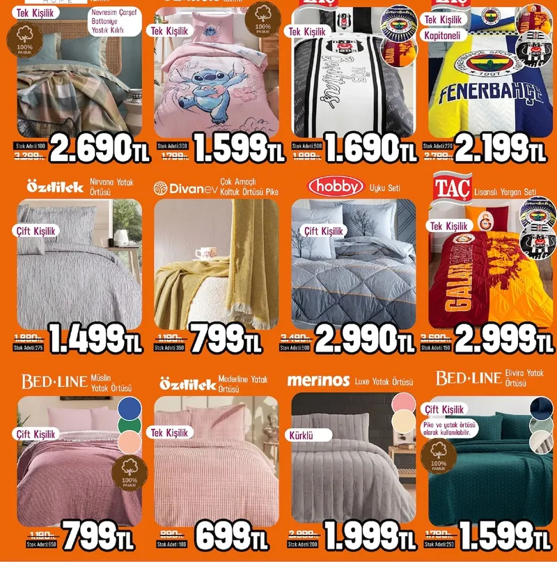 Bed Line Point Nevresim Takımı